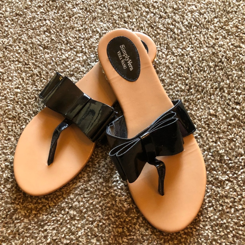 SimplyVera Vera Wang bling sandals